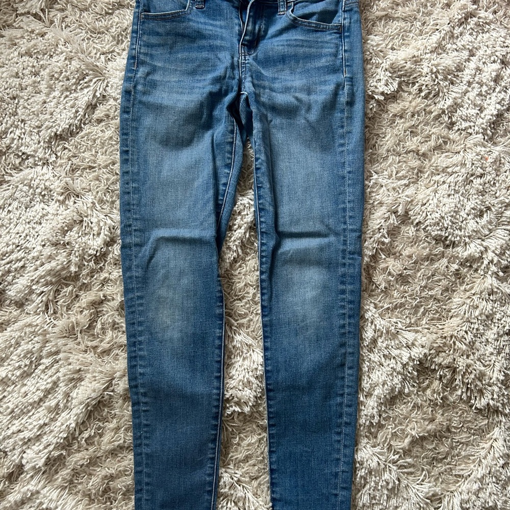 American Eagle Outfitters Blue Jeggings Medium Indigo